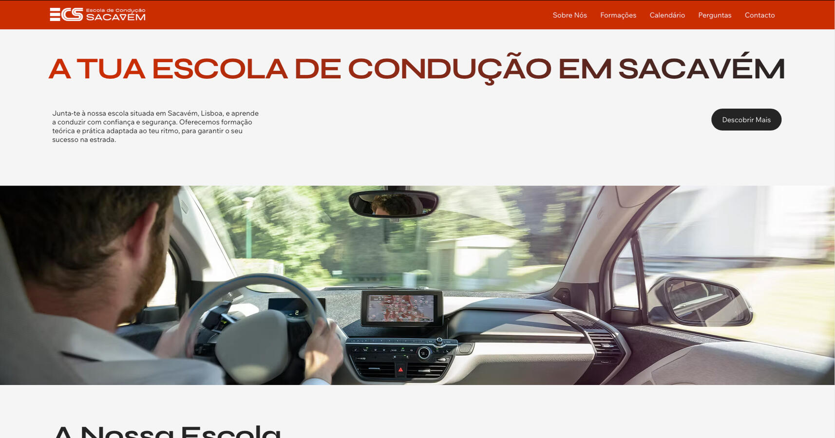 Website para Escola de Condução Sacavém